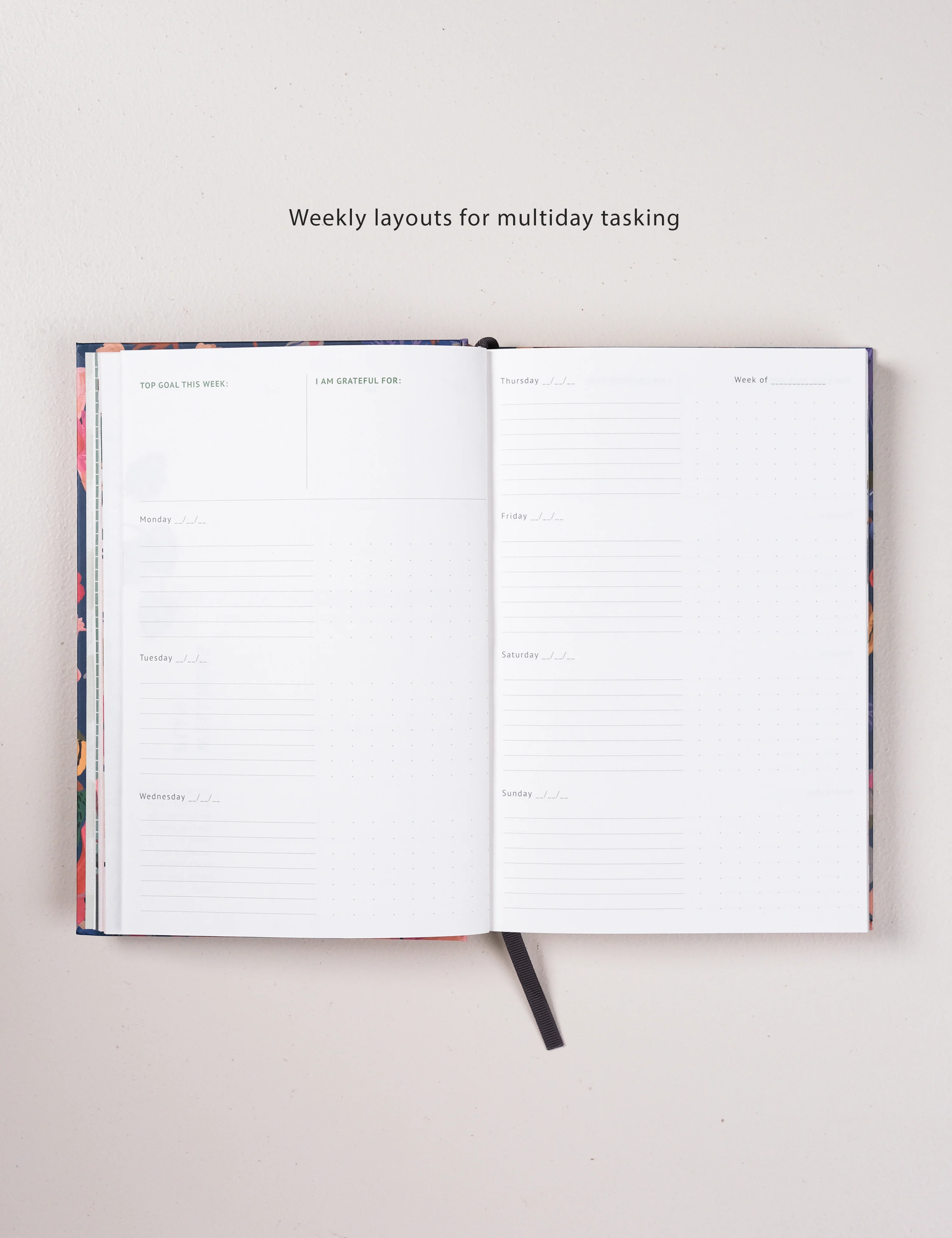 Undated Yearly Planner | Midnight Garden - Image 6