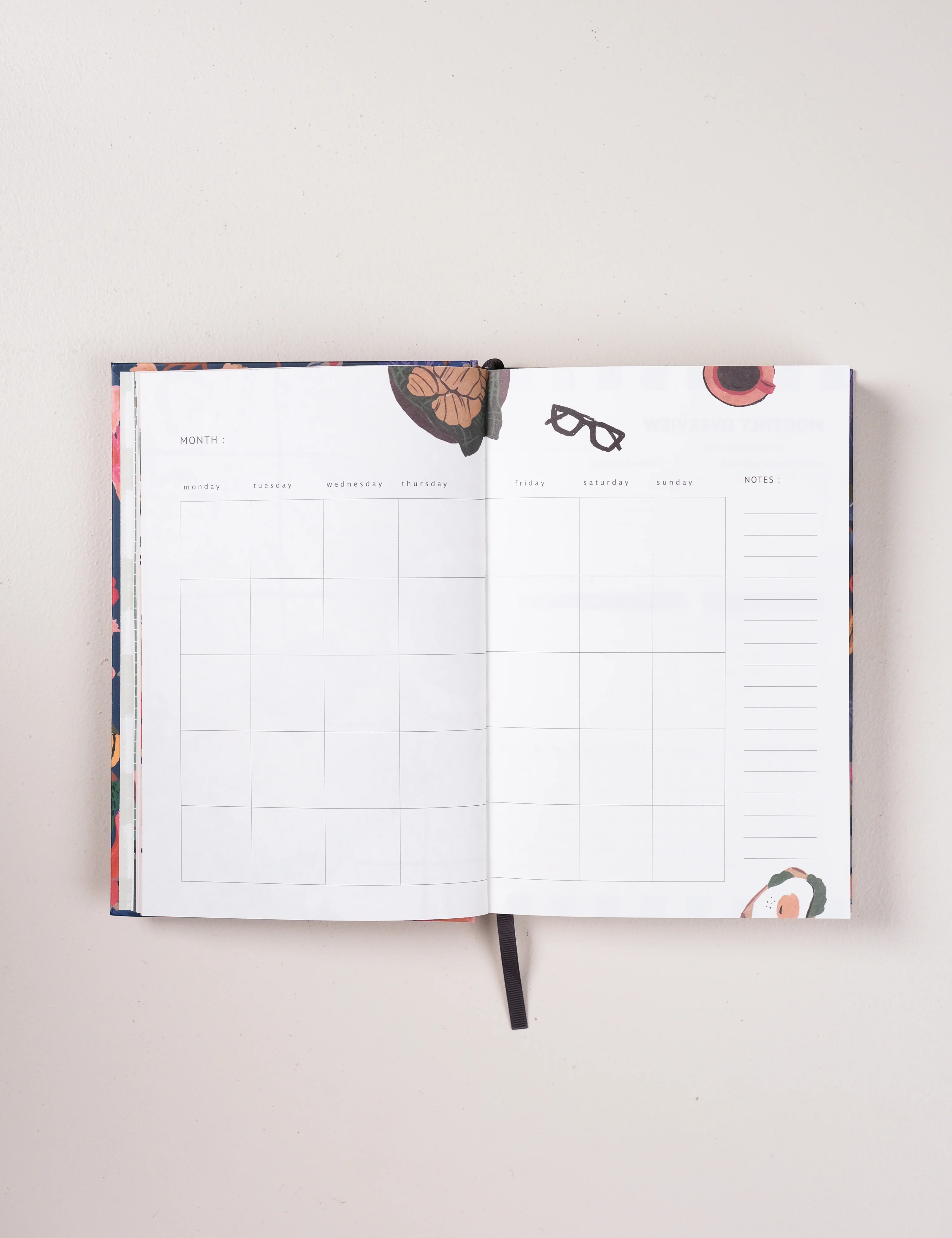 Undated Yearly Planner | Midnight Garden - Image 9